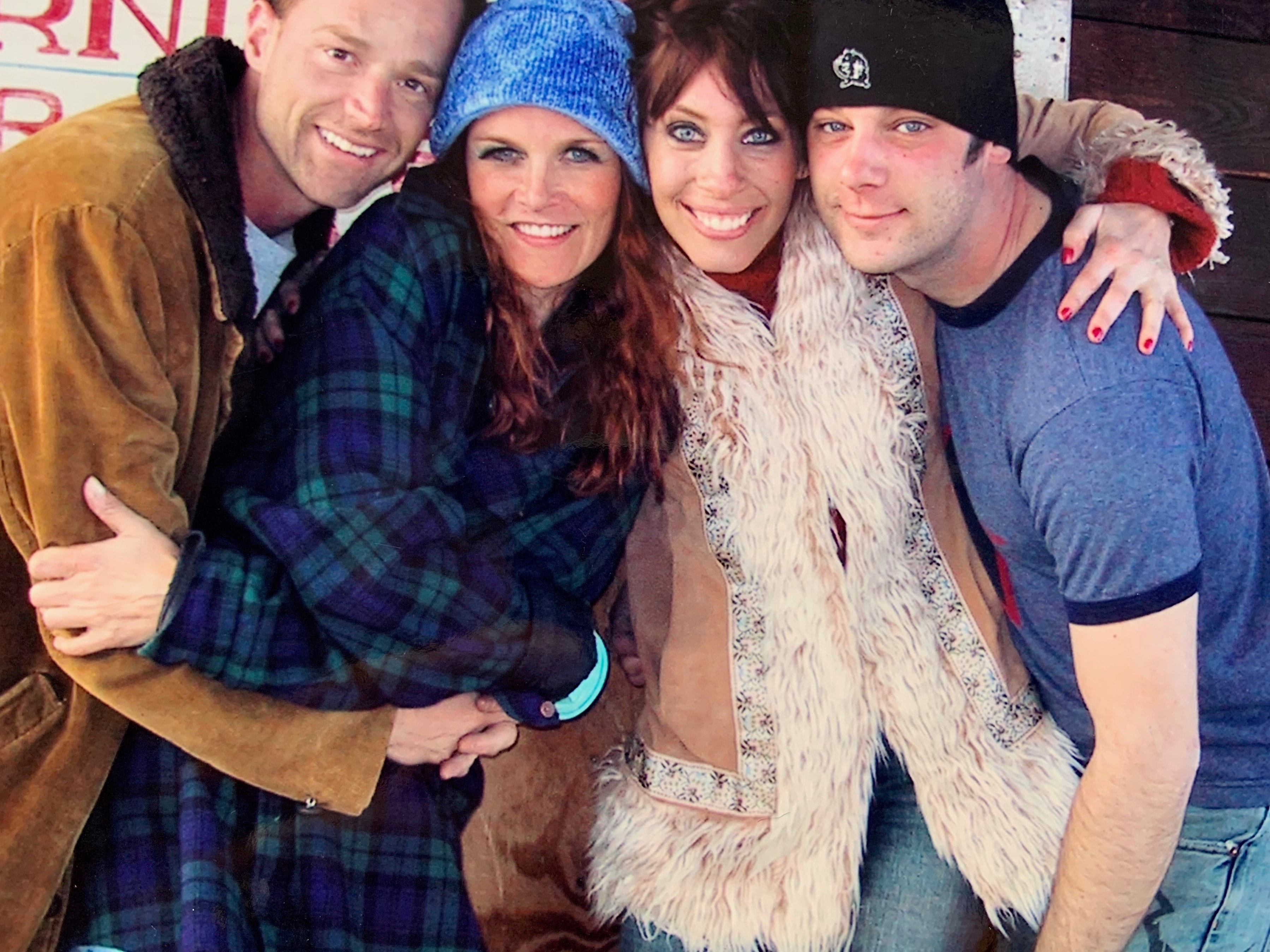 Jordan, Anne, Erynn, Cory and crew on the Curtiss-n-Ckandy set