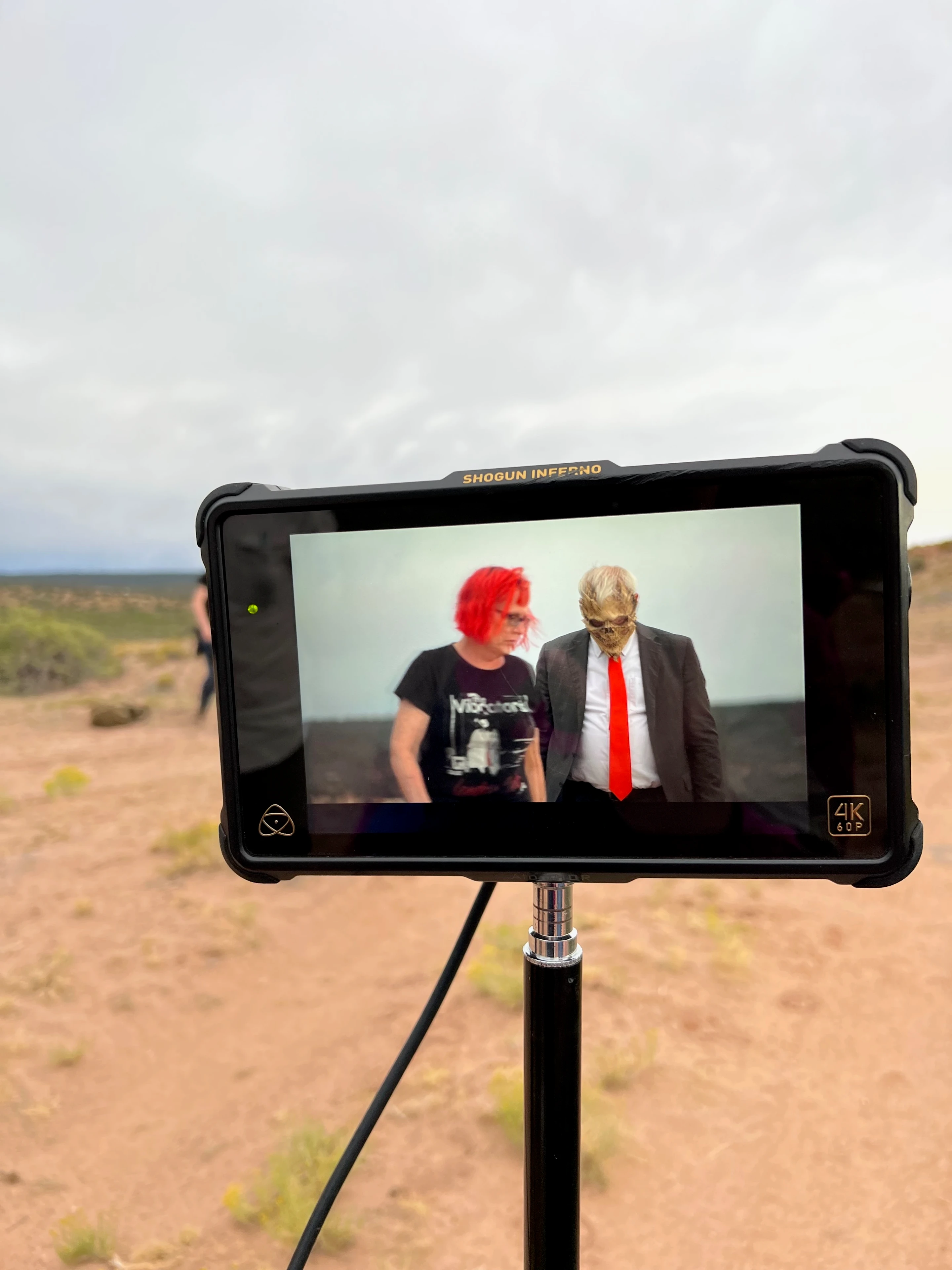 Shogun Inferno monitor on set — F**k Your Face