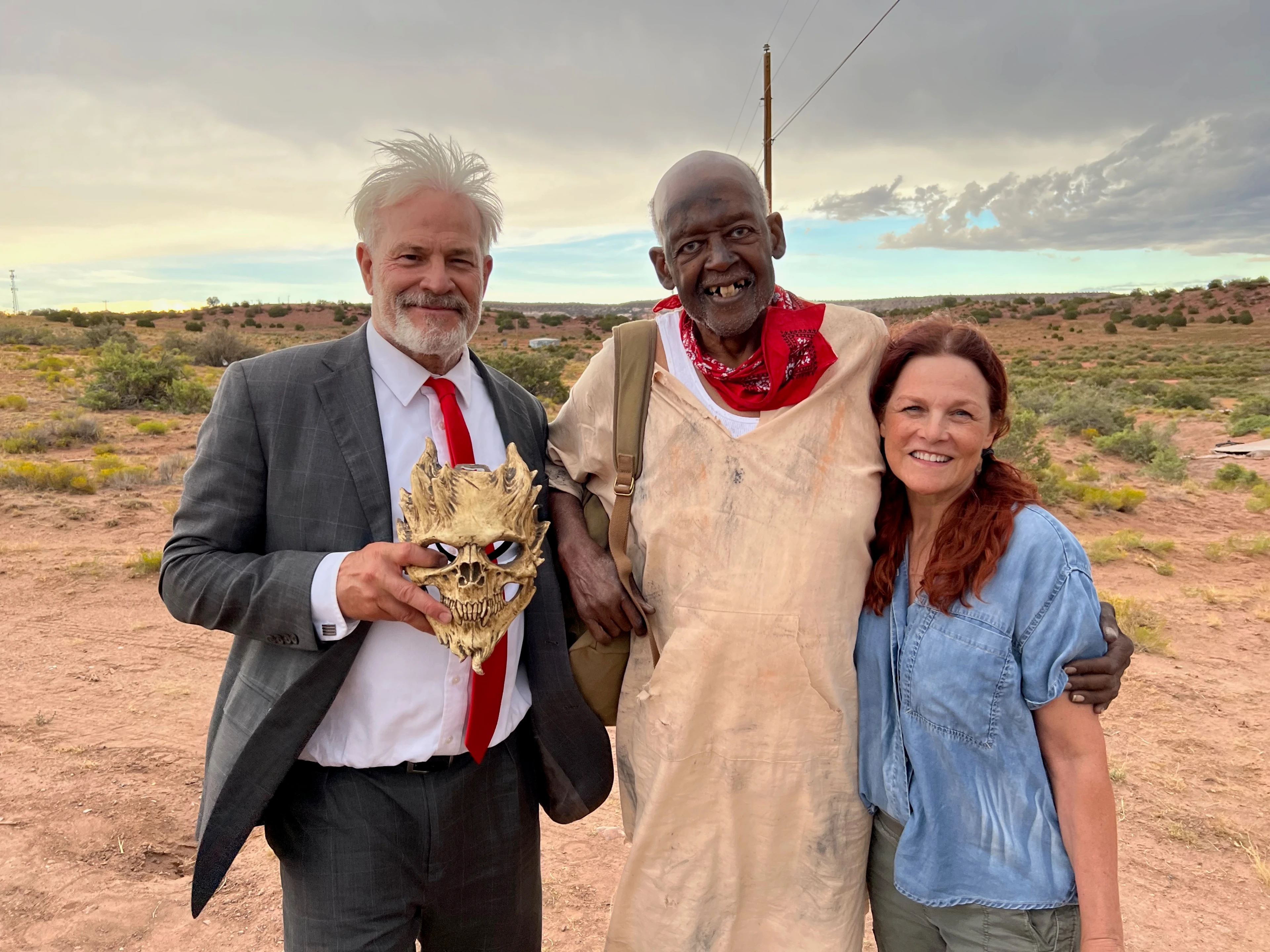 Tim, the Old Man and Anne on location — F**k Your Face